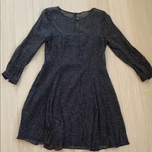 Jcrew silk polka dot dress